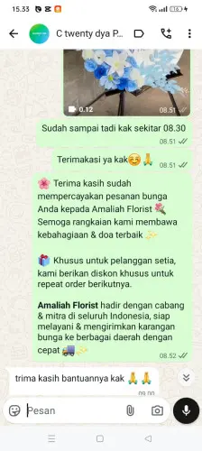 Testimonial Standing Flower bongkok