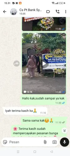 Testimonial Papan Bunga bongkok